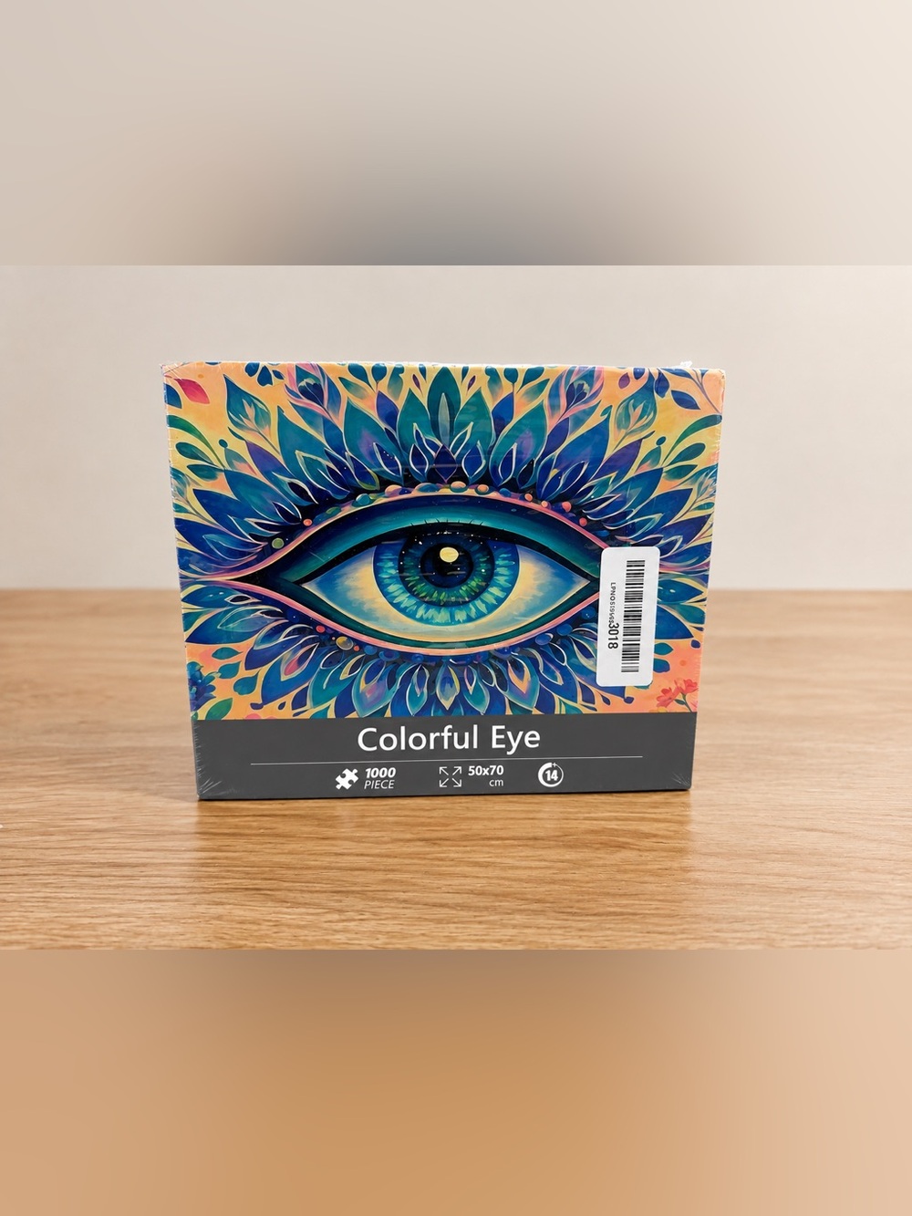 Colorful Blue/Teal Eye 1000 Puzzle - Picture 2 of 4
